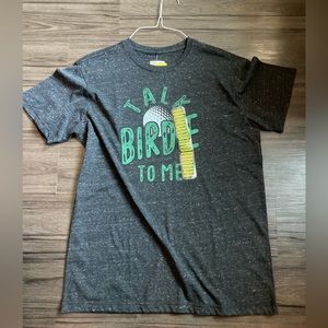 Talk Birdie To Me Mens golf Tshirt Nwt